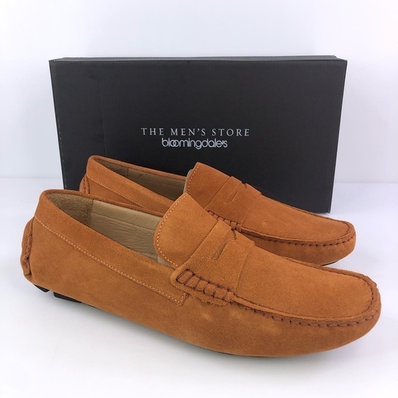 The Men’s Store Bloomingdales Marigold Penny Driver Loafer Shoes - Picture 1 of 8